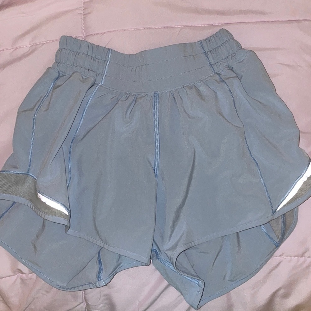 BLUE LULULEMON SHORTS SIZE 0 4’ LENGTH